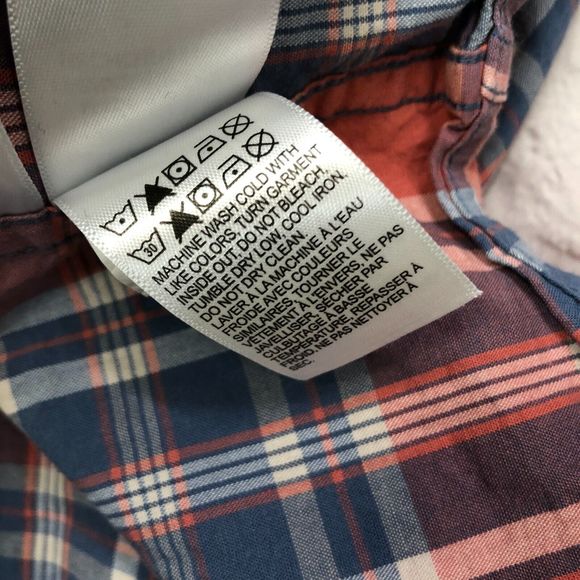 Lucky Brand Men Short Sleeve Cotton Button Shirt Top Size Extra Large M107 -17 - Picture 10 of 16